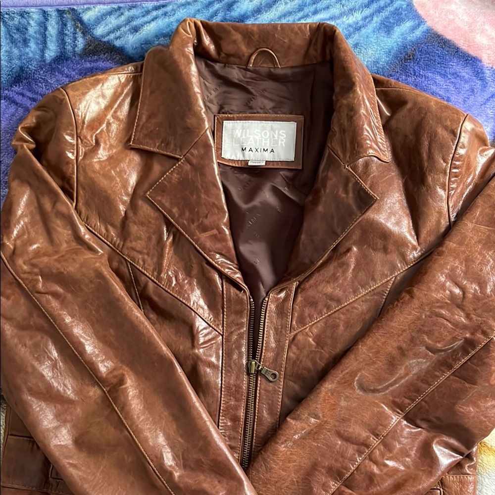 Wilsons Leather Brown Lightweight Jacket